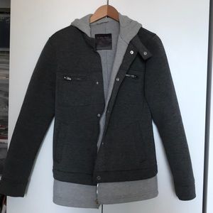 Zara Man Size M Jacket with attached Hoodie